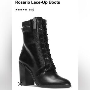 Michael Michael Kors Rosario Lace Up Real Leather Bootie